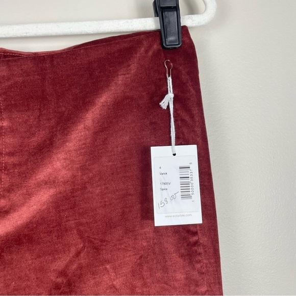 Ecru Womens 4 Varick Slim Bootcut Trouser Work Wear Dress Pants Red NWT - Picture 4 of 9